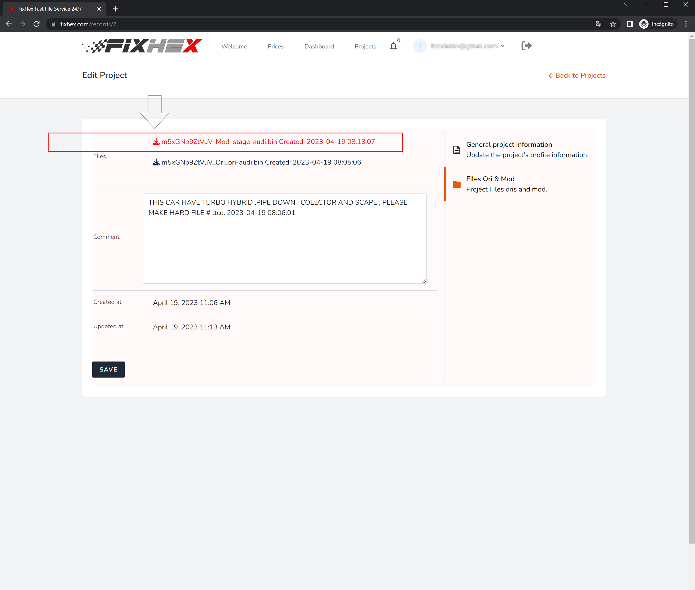 Download file mod